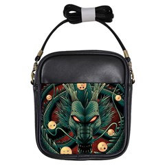 Dragon Art Girls Sling Bag by Cowasu