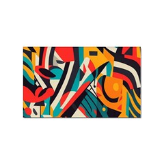 Colorful Abstract Sticker (rectangular)