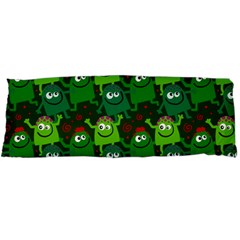 Green Monster Cartoon Seamless Tile Abstract Body Pillow Case Dakimakura (two Sides)
