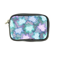 Leaves Glitter Background Winter Coin Purse