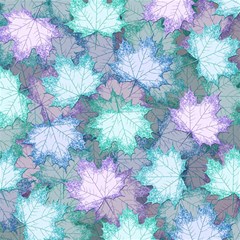 Leaves Glitter Background Winter Play Mat (square)