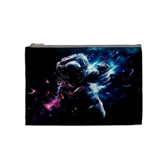 Psychedelic Astronaut Trippy Space Art Cosmetic Bag (medium) by Bangk1t