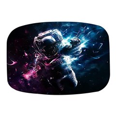 Psychedelic Astronaut Trippy Space Art Mini Square Pill Box