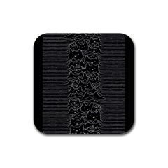 Kitty Cat Art Division Rubber Square Coaster (4 Pack)