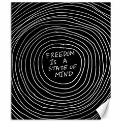 Psychedelic Art Freedom Is A State Of Mind Trippy Quotes Canvas 20  X 24  by Bangk1t