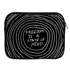 Psychedelic Art Freedom Is A State Of Mind Trippy Quotes Apple Ipad 2/3/4 Zipper Cases