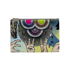 Vintage Trippy Aesthetic Psychedelic 70s Aesthetic Cosmetic Bag (medium) by Bangk1t