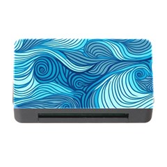 Ocean Waves Sea Abstract Pattern Water Blue Memory Card Reader With Cf