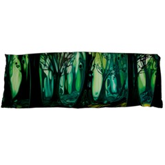 Ai Generated Trees Forest Mystical Forest Nature Art Body Pillow Case (dakimakura) by Ndabl3x