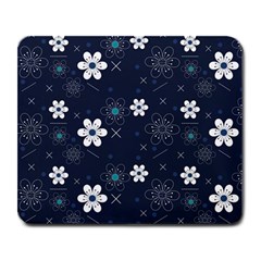 Flowers Pattern Pattern Flower Texture Large Mousepad by Ndabl3x