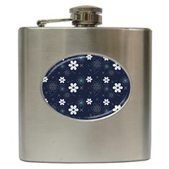 Flowers Pattern Pattern Flower Texture Hip Flask (6 Oz)