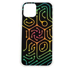 Circuit Hexagonal Geometric Pattern Background Pattern Iphone 12 Pro Max Tpu Uv Print Case by Ndabl3x