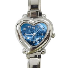 Nature Winter Cold Snow Landscape Heart Italian Charm Watch