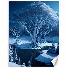 Nature Winter Cold Snow Landscape Canvas 12  X 16  by Ndabl3x