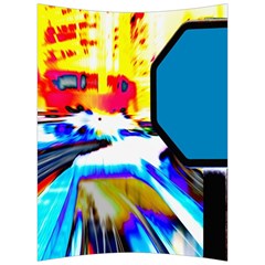 Stop Retro Abstract Stop Sign Blur Back Support Cushion