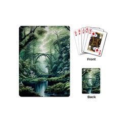 River Forest Wood Nature Playing Cards Single Design (mini)