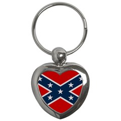 Rebel flag  Key Chain (Heart)