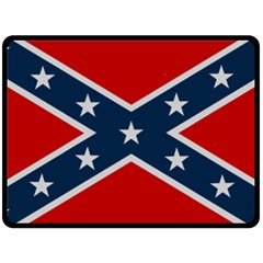 Rebel flag  Fleece Blanket (Large)