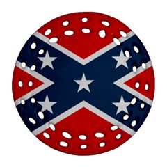 Rebel Flag  Round Filigree Ornament (two Sides) by Jen1cherryboot88