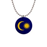 Malaysian Flag Icon Button Necklace