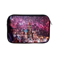 Moscow Kremlin Saint Basils Cathedral Architecture  Building Cityscape Night Fireworks Apple Ipad Mini Zipper Cases by Cowasu