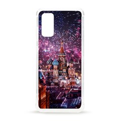 Moscow Kremlin Saint Basils Cathedral Architecture  Building Cityscape Night Fireworks Samsung Galaxy S20 6 2 Inch Tpu Uv Case by Cowasu