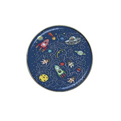 Cat Cosmos Cosmonaut Rocket Hat Clip Ball Marker (10 Pack)