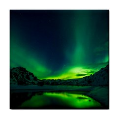 Iceland Aurora Borealis Tile Coaster