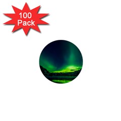 Iceland Aurora Borealis 1  Mini Buttons (100 Pack) 