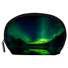 Iceland Aurora Borealis Accessory Pouch (large) by Cowasu