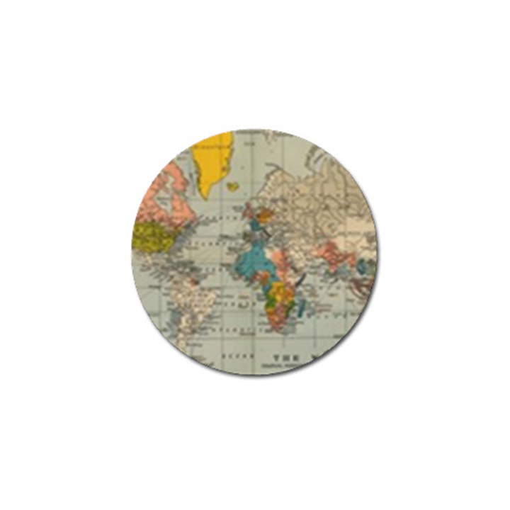 Vintage World Map Golf Ball Marker (10 pack)