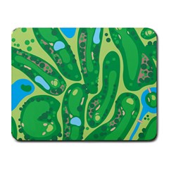 Golf Course Par Golf Course Green Small Mousepad by Cowasu