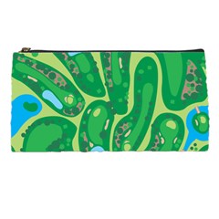 Golf Course Par Golf Course Green Pencil Case by Cowasu