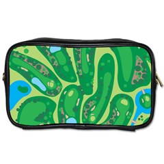 Golf Course Par Golf Course Green Toiletries Bag (two Sides) by Cowasu