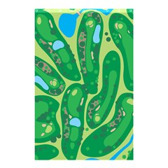 Golf Course Par Golf Course Green Shower Curtain 48  X 72  (small)  by Cowasu