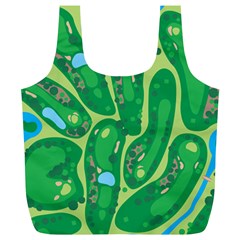 Golf Course Par Golf Course Green Full Print Recycle Bag (xl) by Cowasu