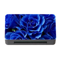 Blue Roses Flowers Plant Romance Blossom Bloom Nature Flora Petals Memory Card Reader With Cf by Cowasu