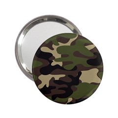 Texture Military Camouflage Repeats Seamless Army Green Hunting 2 25  Handbag Mirrors