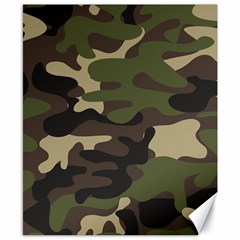 Texture Military Camouflage Repeats Seamless Army Green Hunting Canvas 8  X 10 