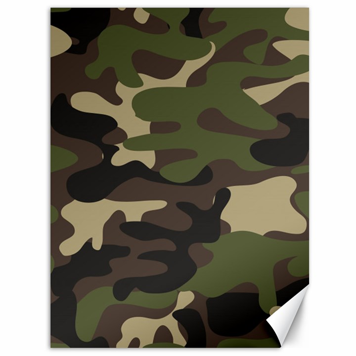 Texture Military Camouflage Repeats Seamless Army Green Hunting Canvas 36  x 48 