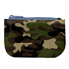 Texture Military Camouflage Repeats Seamless Army Green Hunting Large Coin Purse