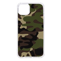 Texture Military Camouflage Repeats Seamless Army Green Hunting Iphone 14 Plus Tpu Uv Print Case by Cowasu