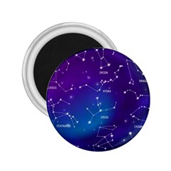 Realistic Night Sky With Constellations 2 25  Magnets by Cowasu