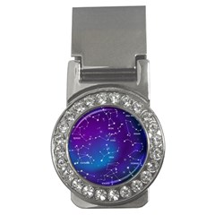 Realistic Night Sky With Constellations Money Clips (cz) 