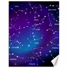 Realistic Night Sky With Constellations Canvas 12  X 16 