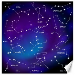 Realistic Night Sky With Constellations Canvas 20  X 20 