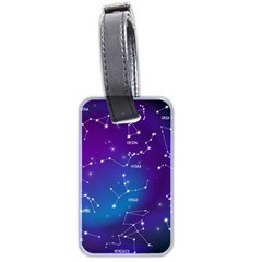 Realistic Night Sky With Constellations Luggage Tag (two Sides) by Cowasu