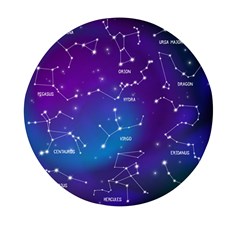 Realistic Night Sky With Constellations Mini Round Pill Box (pack Of 3) by Cowasu