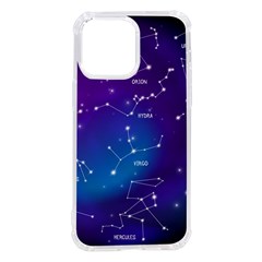 Realistic Night Sky With Constellations Iphone 14 Pro Max Tpu Uv Print Case by Cowasu