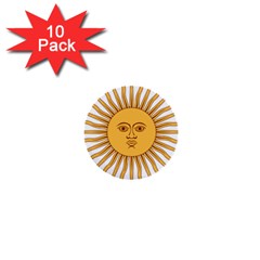 Sol De Mayo-bandera De Argentina 1  Mini Buttons (10 Pack)  by abbeyz71